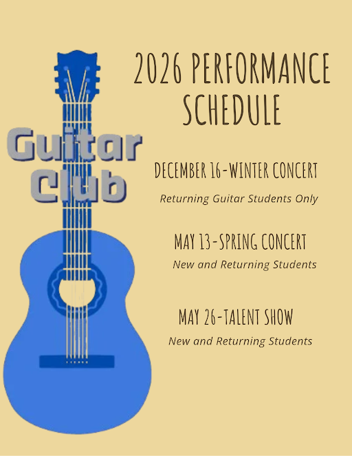 Guitar club schedule